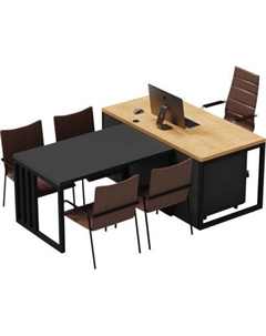 Письменный стол Crafto Дойл 03 с приставкой 210x160x79