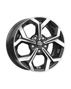 Литой диск K&K КС878 Focus 16x6.5" 5x108мм DIA 63.35мм ET 50мм Алмаз черный K&k