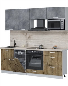 Кухонный гарнитур Интерлиния Мила Лайт 2.15-ПМ4