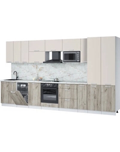 Кухонный гарнитур Интерлиния Мила Лайт 3.8-ПМ4