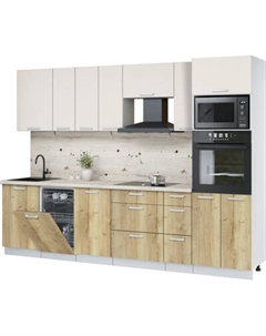 Кухонный гарнитур Интерлиния Мила Лайт 2.9-ПМ3