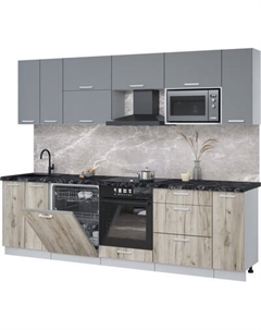 Кухонный гарнитур Интерлиния Мила Лайт 2.7-ПМ2