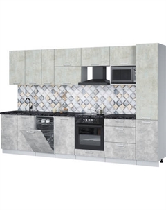 Кухонный гарнитур Интерлиния Мила Лайт 3.3-ПМ4