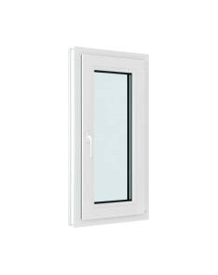 Окно ПВХ Brusbox Futuruss Одностворчатое Поворотно-откидное правое 3 стекла