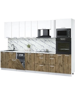 Кухонный гарнитур Интерлиния Мила Лайт 3.2-ПМ3