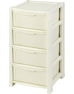Комод пластиковый El Casa Виола 4-х секционный / 640233 El casa