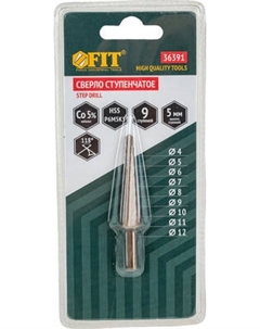 Сверло FIT HSS ступенчатое 4-12м / 36391 Fit