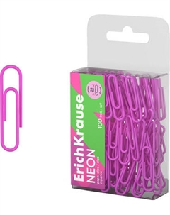Скрепки Erich Krause Neon / 62042 Erich krause