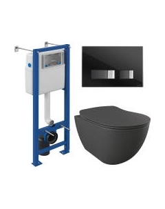 Унитаз подвесной с инсталляцией Creavit Free FE322-11AM00E-0000