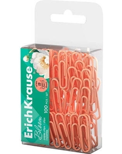 Скрепки Erich Krause Pastel Bloom Peach / 62045 Erich krause