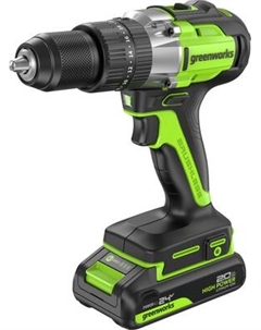 Аккумуляторная дрель-шуруповерт Greenworks GD24DD60 бесщеточная 24V / 3704107CUC