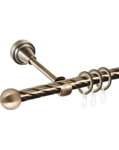 Карниз для штор АС ФОРОС Grace D19К + наконечники Шар Стюард Ас форос