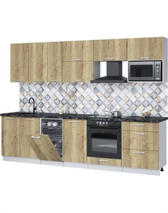 Кухонный гарнитур Интерлиния Мила Лайт 2.9-ПМ4