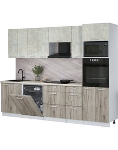 Кухонный гарнитур Интерлиния Мила Лайт 2.8-ПМ1