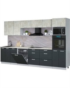 Кухонный гарнитур Интерлиния Мила Лайт 3.4-ПМ1-2