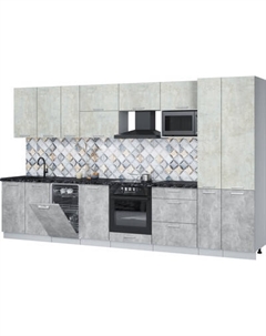 Кухонный гарнитур Интерлиния Мила Лайт 3.6-ПМ4