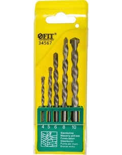 Набор сверл FIT 34567 / 4-5-6-8-10мм Fit