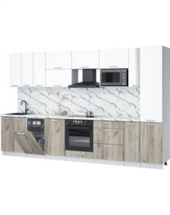 Кухонный гарнитур Интерлиния Мила Лайт 3.4-ПМ4