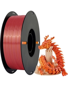 Пластик для 3D-печати Kingroon PLA Dual-Silk Pink-Golden 1.75mm / NSC034