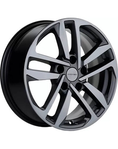 Литой диск Khomen KHW1612 Kia 16x6.5" 5x114.3мм DIA 67.1мм ET 41мм Gray