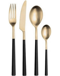 Набор столовых приборов Pinti Inox Hive Black Treasure Honey 2LLGS091 Pinti inox