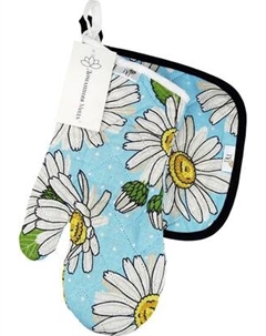Набор прихваток Домашняя мода Душистая ромашка Вид 4 Варежка 15х30 + прихватка 20х20