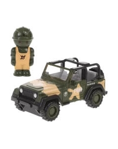 Автомобиль игрушечный Пламенный мотор Джип с фигуркой солдата / 870716