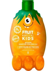 Шампунь-гель детский Фрутомонстры Mega monsters Ананас 3в1