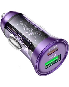 Зарядное устройство автомобильное Borofone BZ26A один порт PD43W + кабель Type-C to Type-C