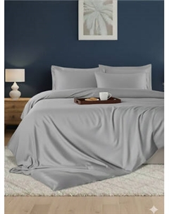 Комплект постельного белья GoodNight Just Sateen 2сп с европростыней / 437052 Goodnight