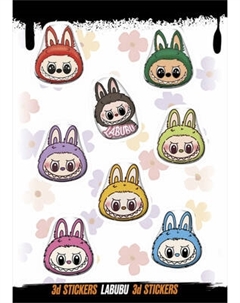 Набор наклеек Nalepking Лабубу 4 / RSM_0100