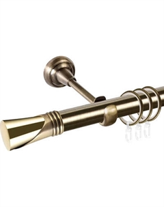 Карниз для штор АС ФОРОС Grace D19Г + наконечники Вега золото Ас форос
