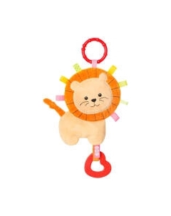 Подвеска на кроватку Мякиши Хрустящий лев Боня с петельками / 833