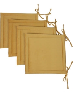 Комплект подушек на стул BIO-LINE Кабрио с завязками 40x40 / PKK Bio-line