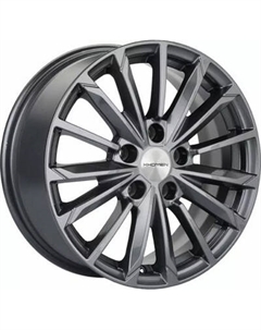 Литой диск Khomen KHW1611 Focus 16x6.5" 5x108мм DIA 63.35мм ET 50мм Gray