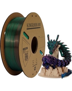 Пластик для 3D-печати Kingroon PLA Tri-Silk Blue-Green-Purple 1.75mm / NSC037