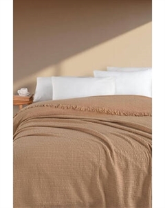 Плед Karven Муслиновый Евро 220x240 / PL027 SIMA v4/Kahve