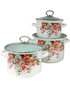 Набор кастрюль КМЗ Аристократка-5-1-Люкс стиль / 92304 Кмз