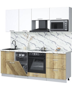 Кухонный гарнитур Интерлиния Мила Лайт 2.15-ПМ4