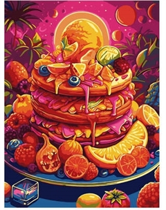 Картина по номерам Lori Фруктовый торт / Кпн-293