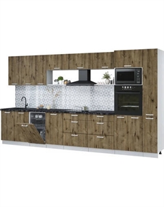 Кухонный гарнитур Интерлиния Мила Лайт 3.8-ПМ3