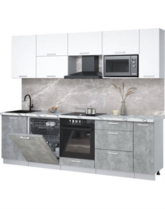 Кухонный гарнитур Интерлиния Мила Лайт 2.6-ПМ2