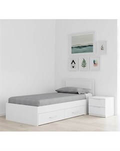 Односпальная кровать Mio Tesoro Абрау с ящиками 90x200 Mio tesoro