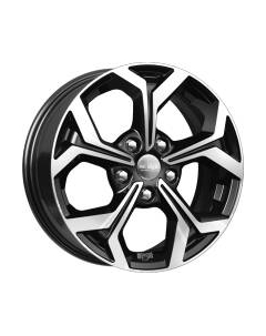 Литой диск K&K КС878 Octavia 16x6.5" 5x112мм DIA 57.1мм ET 46мм Алмаз черный K&k