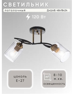 Потолочный светильник Aitin-Pro НПБ 02-2x60-101 / N6001/2 Aitin-pro