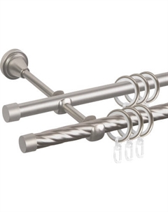 Карниз для штор АС ФОРОС Grace D19К/19Г + заглушка Ас форос