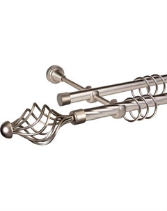 Карниз для штор АС ФОРОС Grace D19К/19Г + наконечники Ажур Ас форос