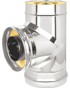 Тройник для дымохода Везувий AISI 304 0.8/430 0.5 д.115х180