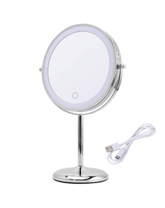 Зеркало косметическое настольное с подсветкой, x7 увеличением и диммированием - HAS1823 Hasten