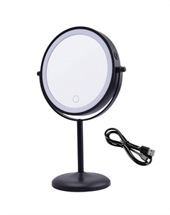 Зеркало косметическое настольное с подсветкой, x7 увеличением и диммированием - HAS1824 Hasten